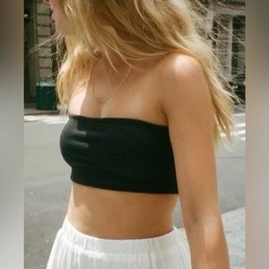 Brandy Melville Black Crop Top